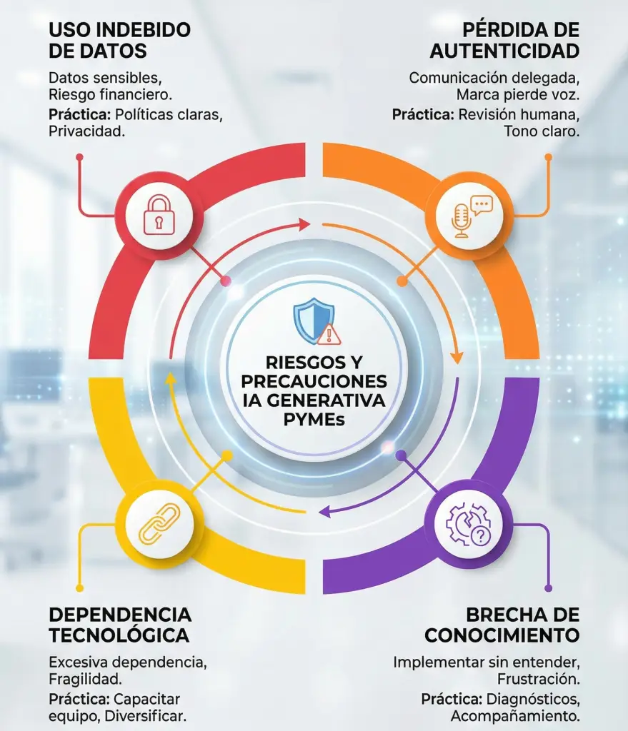 Infografía vertical con un diagrama circular central