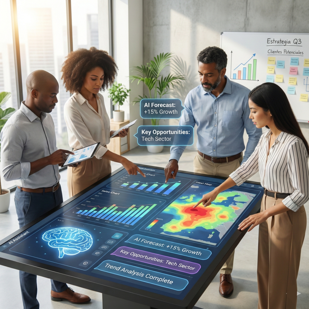 Integración CRM con inteligencia artificial para mejorar ventas y conversión